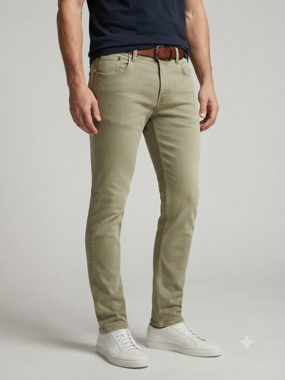 Robert Graham Slim Fit Tan Chinos Size 38